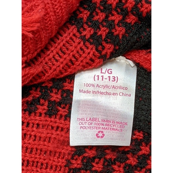 No Boundaries Plaid Cropped Red Black Grunge Punk Y2K Whimsigoth Womens Large - Picture 10 of 15